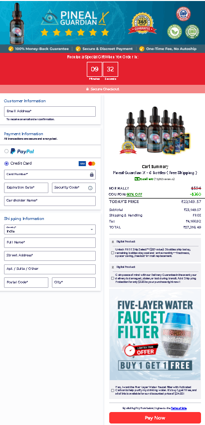 Pineal Guardian checkout page
